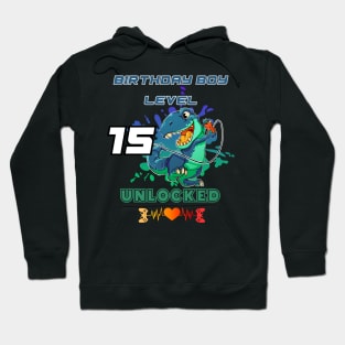 Birthday Boy Level 15 Unlocked Hoodie